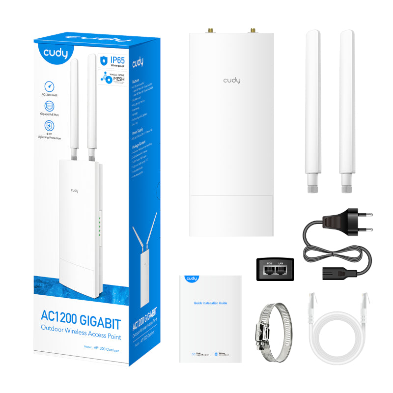 Cudy AC1200 Gigabit Dual Band Ceiling Access Point - Outdoor - Stellar Technologies