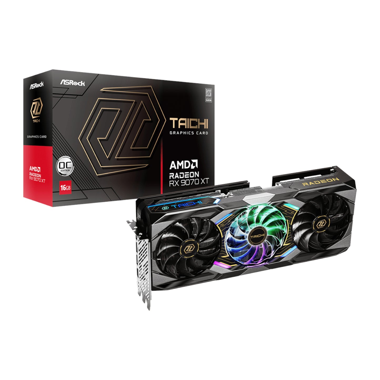 ASRock Radeon RX9070 XT Taichi 16G OC Graphics Card - Stellar Technologies