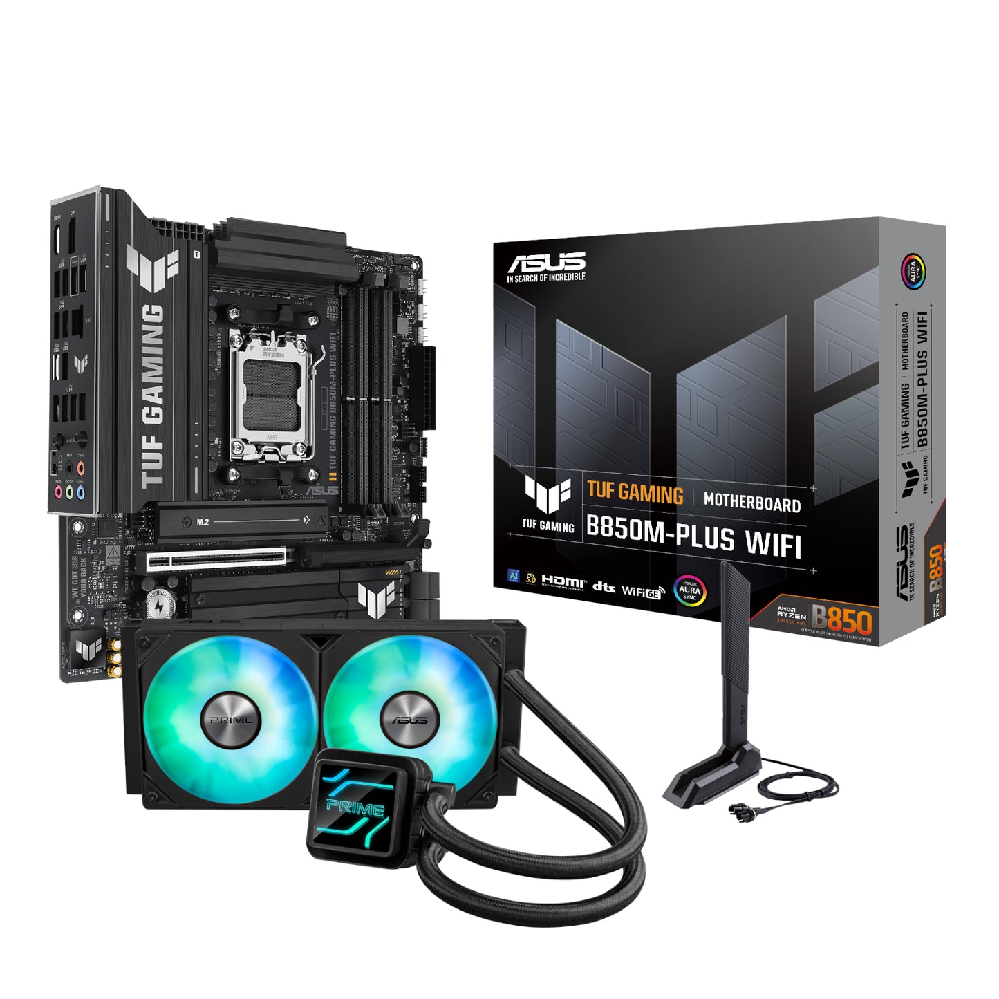 Asus TUF B850M-Plus WiFi + Prime LC 240 ARGB Cooler Bundle