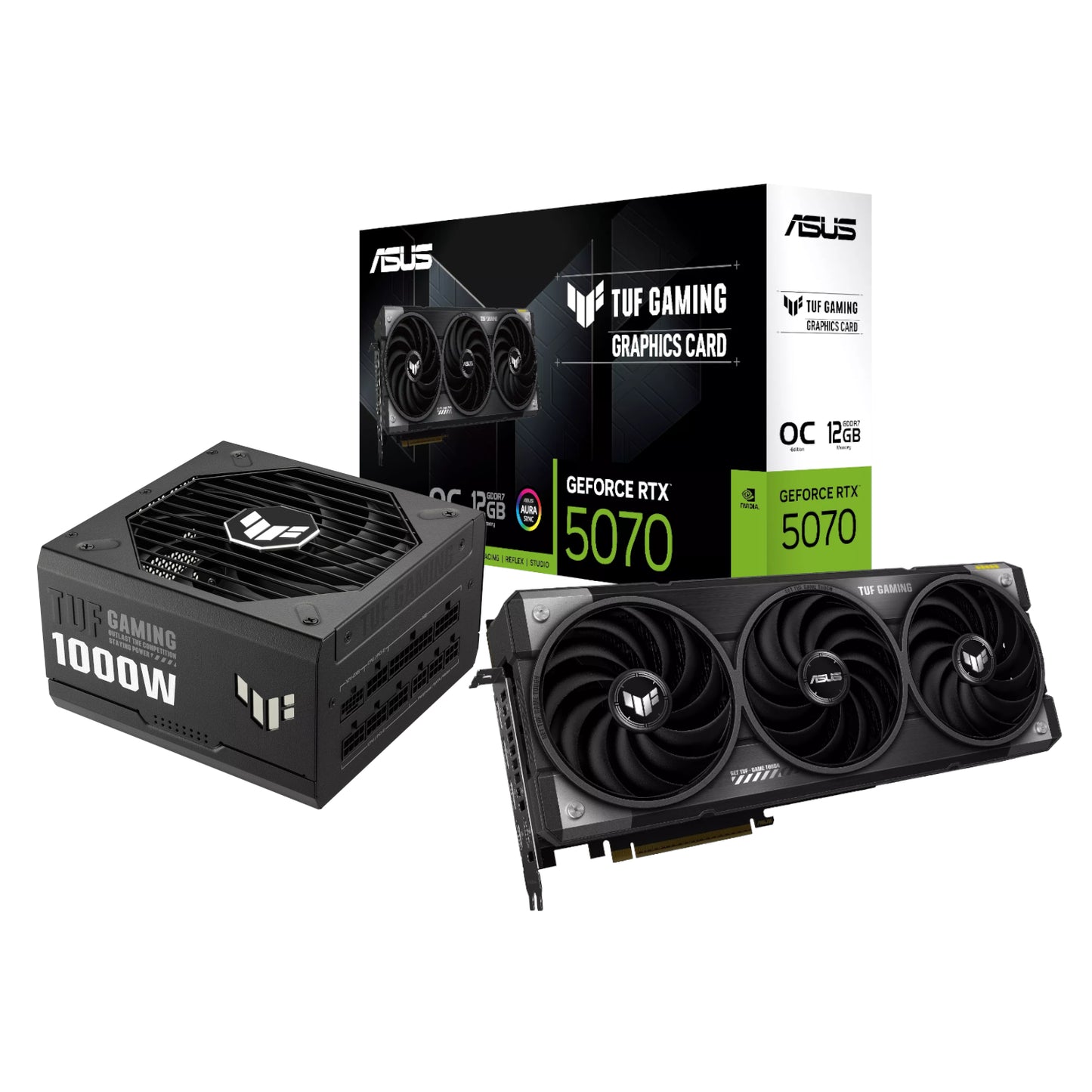 Asus TUF RTX 5070 OC + 1000W Gold Modular PSU Bundle