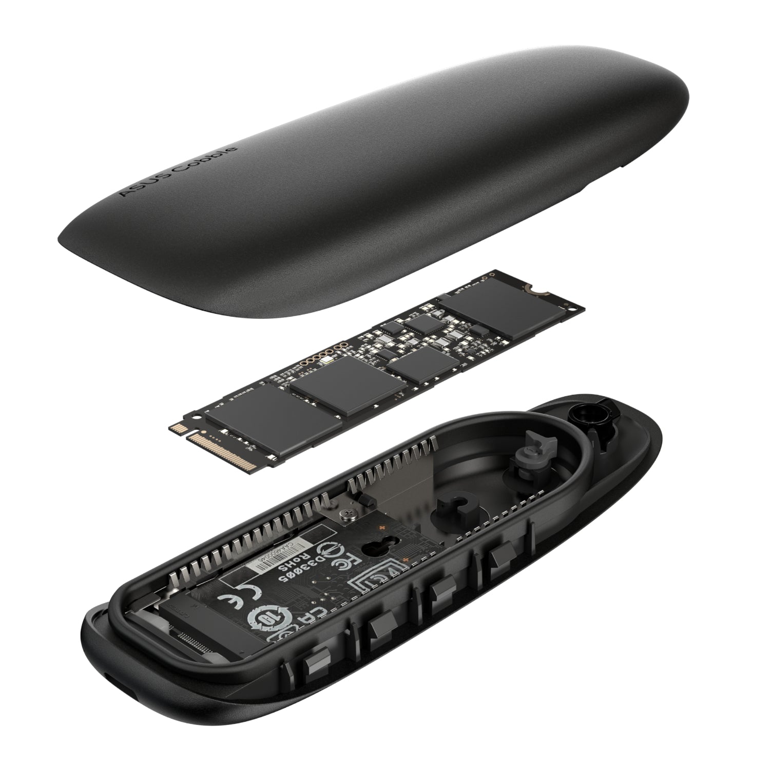 Asus Cobble M.2 SSD Enclosure - Black - Stellar Technologies