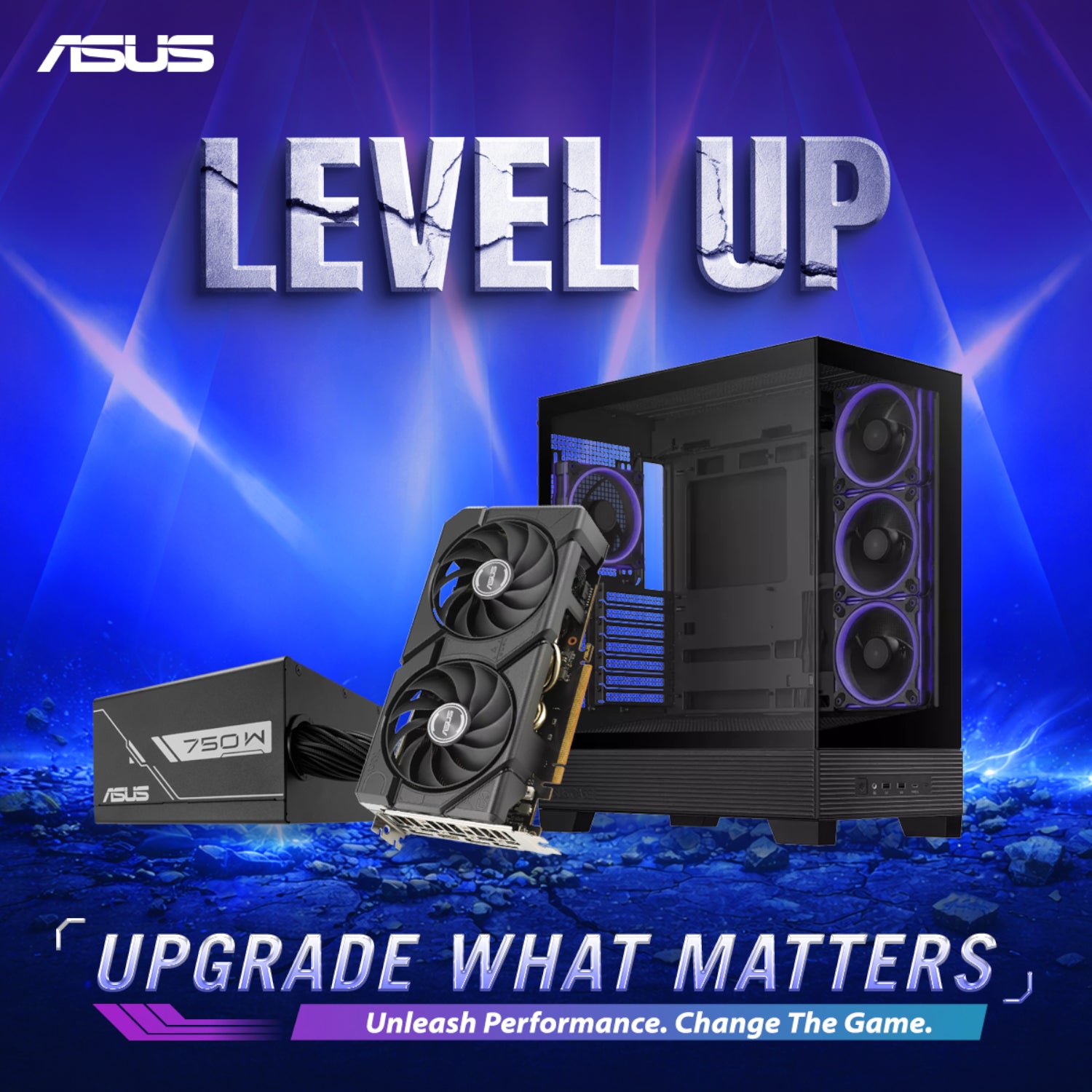Asus UWM 2 Gaming Chassis/Graphics Card/Power Supply Combo (A31 PLUS | RX 7600 | PRIME 750W) - Stellar Technologies