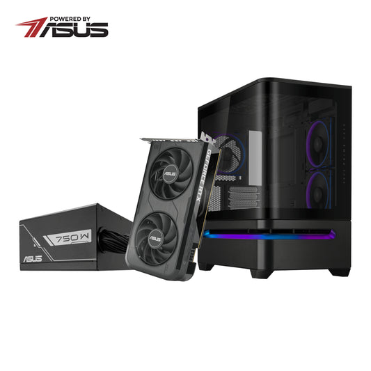 Asus UWM 1 Gaming Chassis/Graphics Card/Power Supply Combo (AP202 ARGB | RTX 5050 | PRIME 750W) - Stellar Technologies