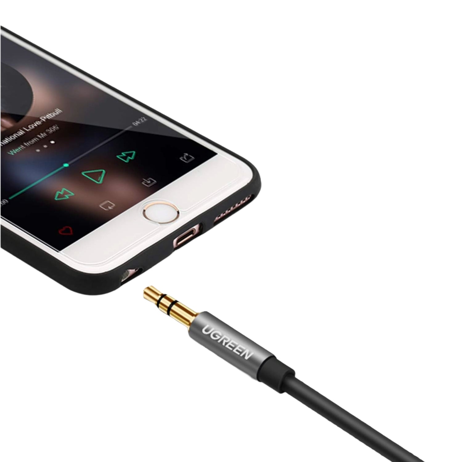 UGREEN AV118 3.5mm AUX Extension Cable 3m - Male to Female -(Black) - Stellar Technologies