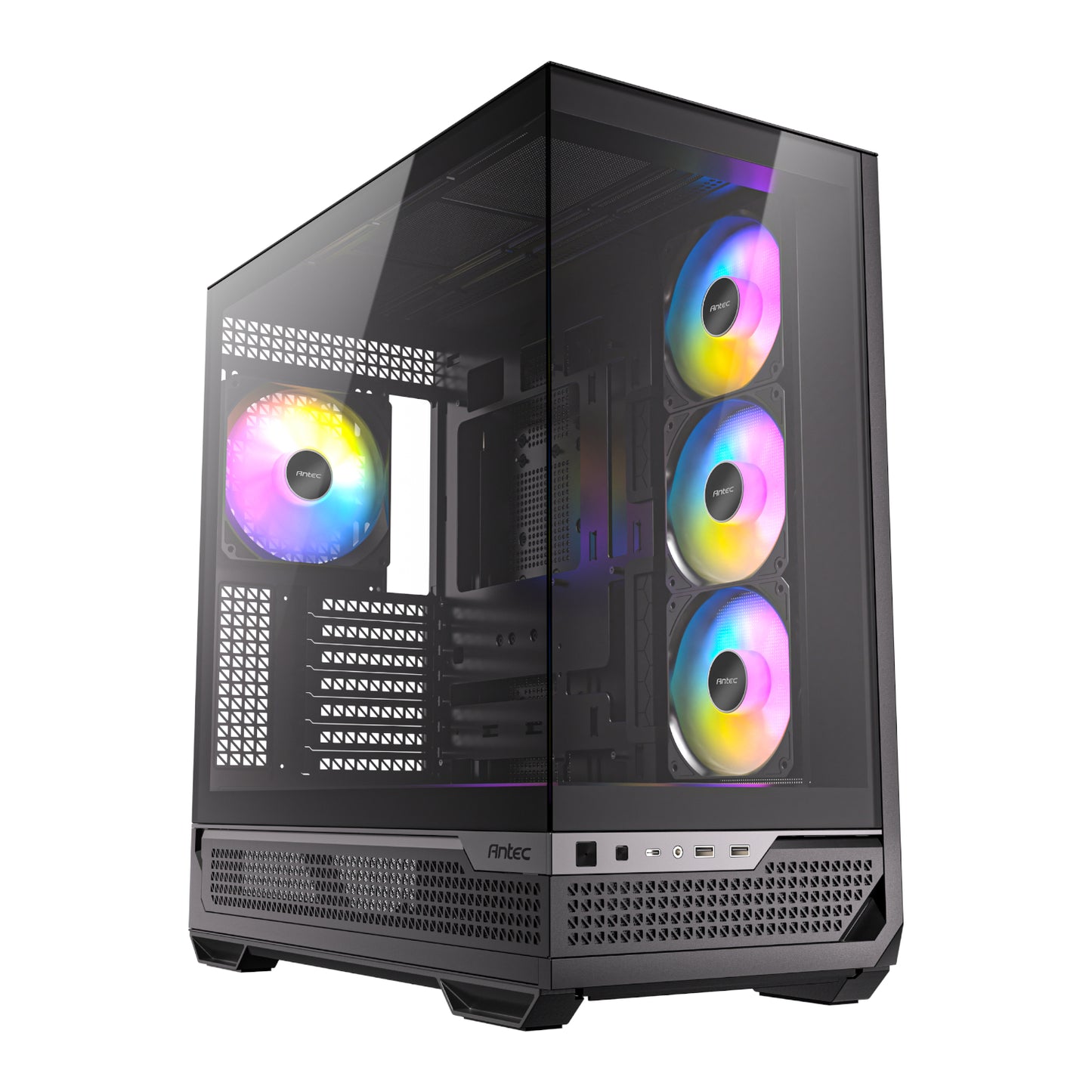 Antec C7 ARGB E-ATX Mid Tower Gaming Chassis - Black - Stellar Technologies