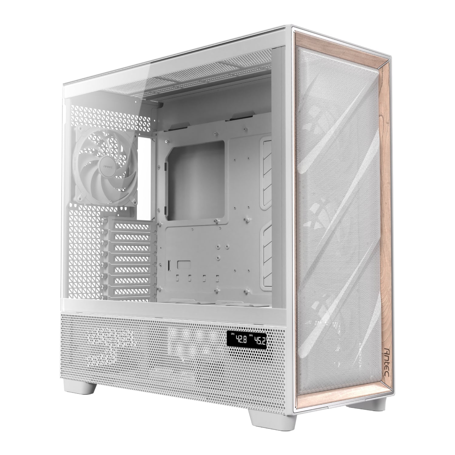Antec FLUX PRO E-ATX Full Tower Gaming Chassis - White - Stellar Technologies