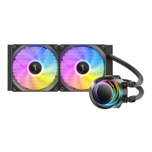 Antec VORTEX LUM 240 ARGB AIO CPU Liquid Cooler - Black - Stellar Technologies