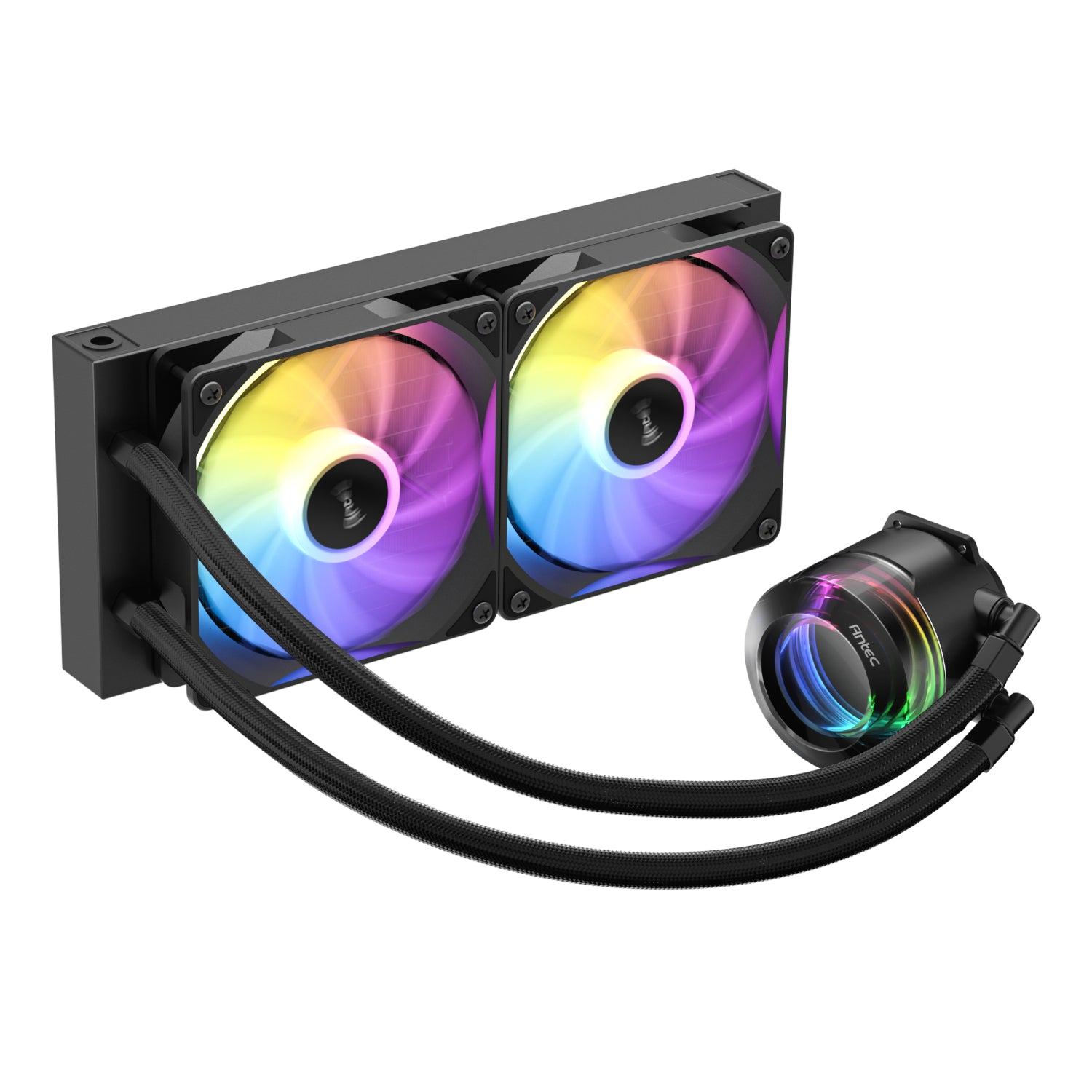 Antec VORTEX LUM 240 ARGB AIO CPU Liquid Cooler - Black - Stellar Technologies