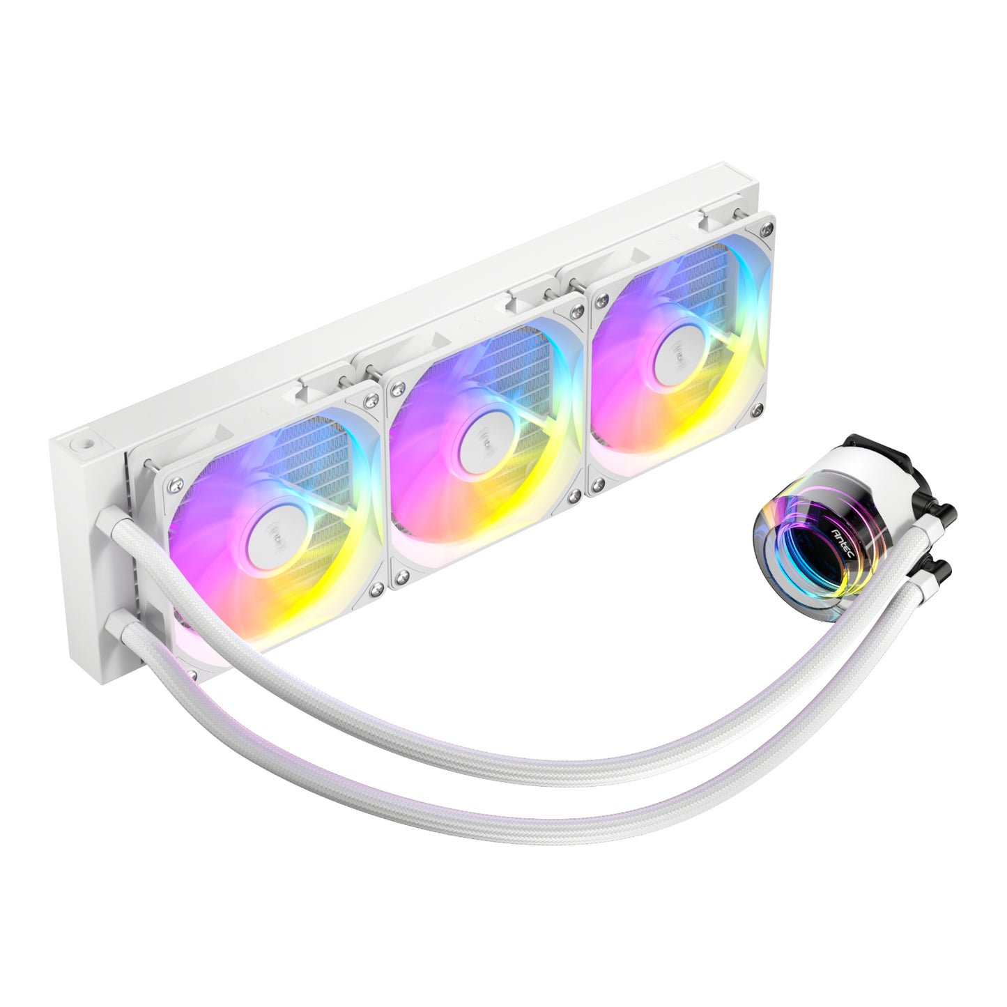 Antec VORTEX LUM 360 ARGB AIO CPU Liquid Cooler - White - Stellar Technologies