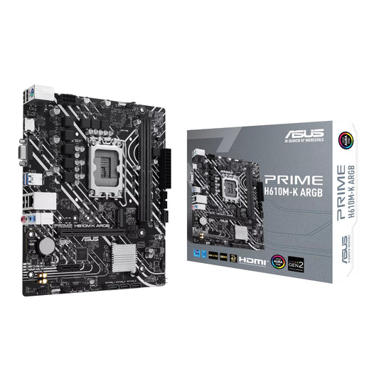 Asus PRIME H610M-K ARGB Intel LGA1700 M-ATX Motherboard - Stellar Technologies
