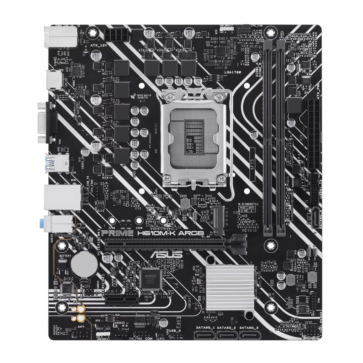 Asus PRIME H610M-K ARGB Intel LGA1700 M-ATX Motherboard - Stellar Technologies
