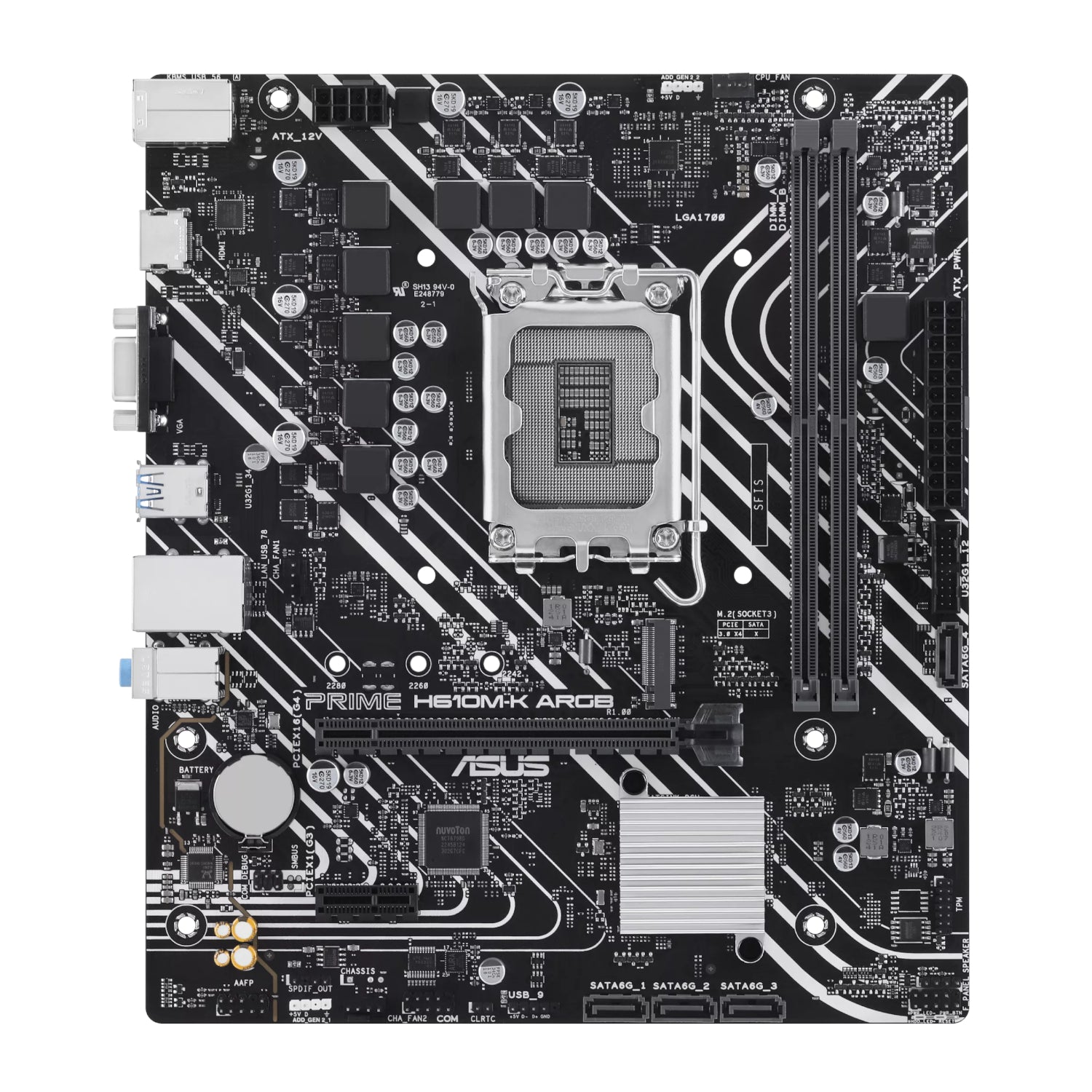 Asus PRIME H610M-K ARGB Intel LGA1700 M-ATX Motherboard - Stellar Technologies