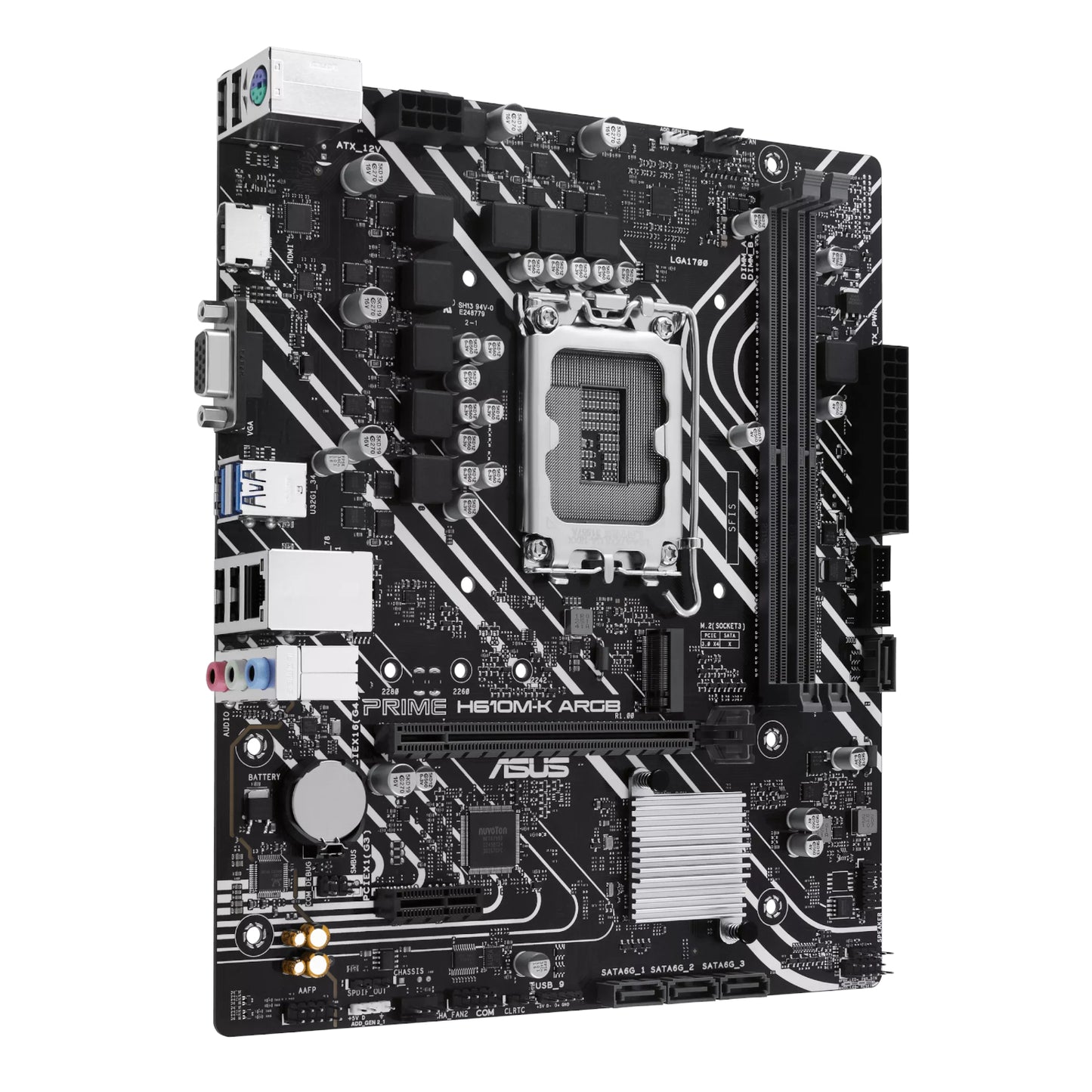 Asus PRIME H610M-K ARGB Intel LGA1700 M-ATX Motherboard - Stellar Technologies