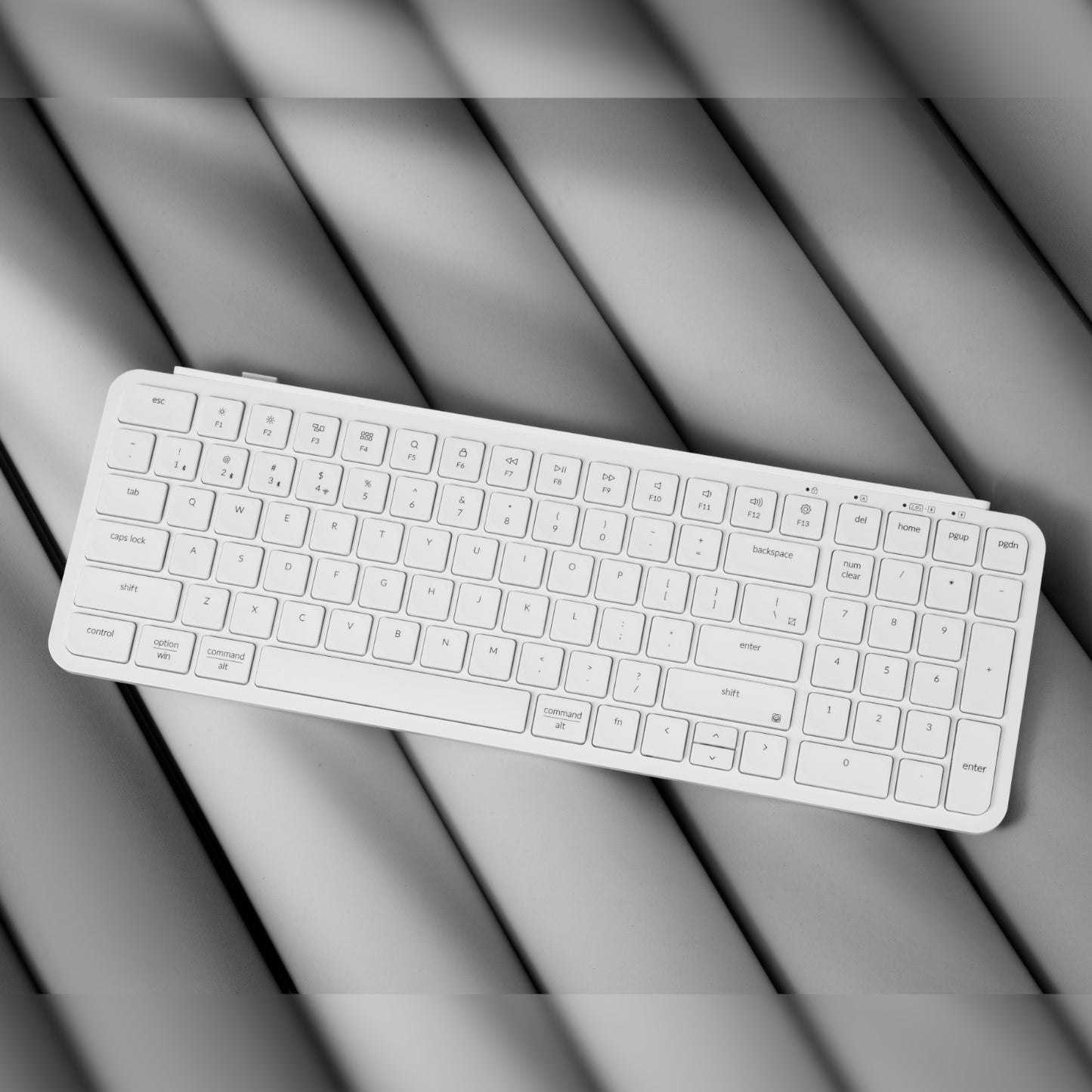 Keychron B2 Pro Ultra-Slim 96% Wireless Keyboard - Ivory White - Stellar Technologies