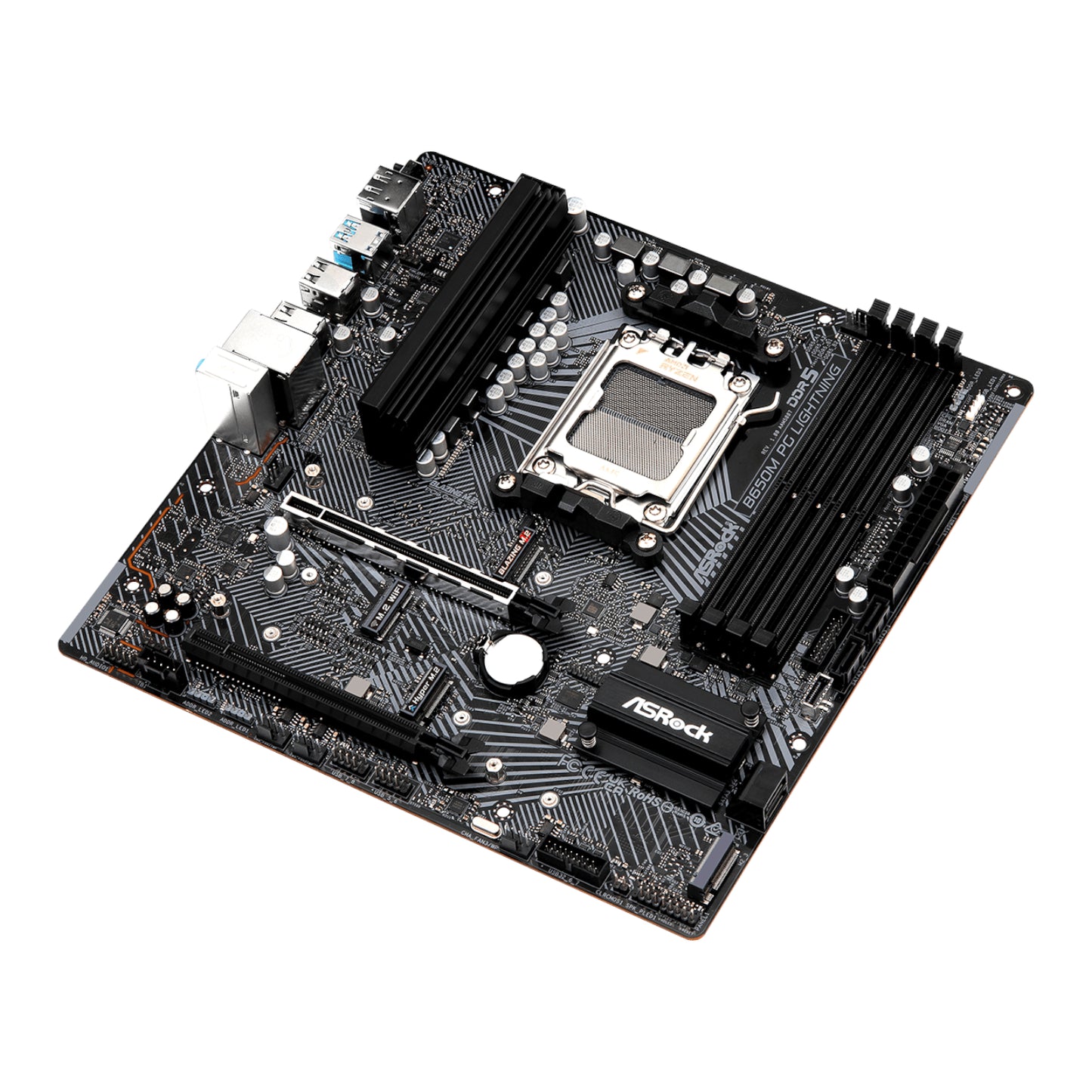 ASRock B650M PG Lightning AMD AM5 Micro ATX Motherboard - Stellar Technologies