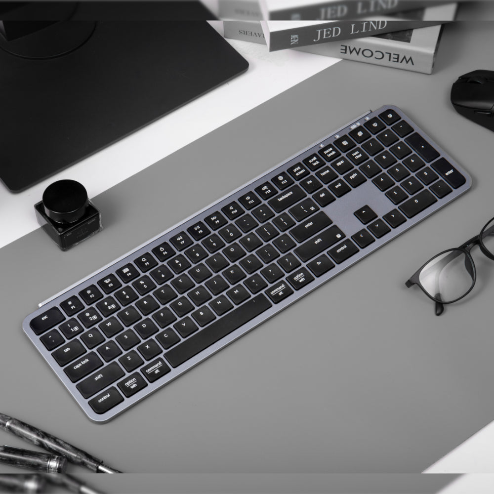 Keychron B6 Pro Ultra-Slim 100% Wireless Keyboard - Space Grey - Stellar Technologies
