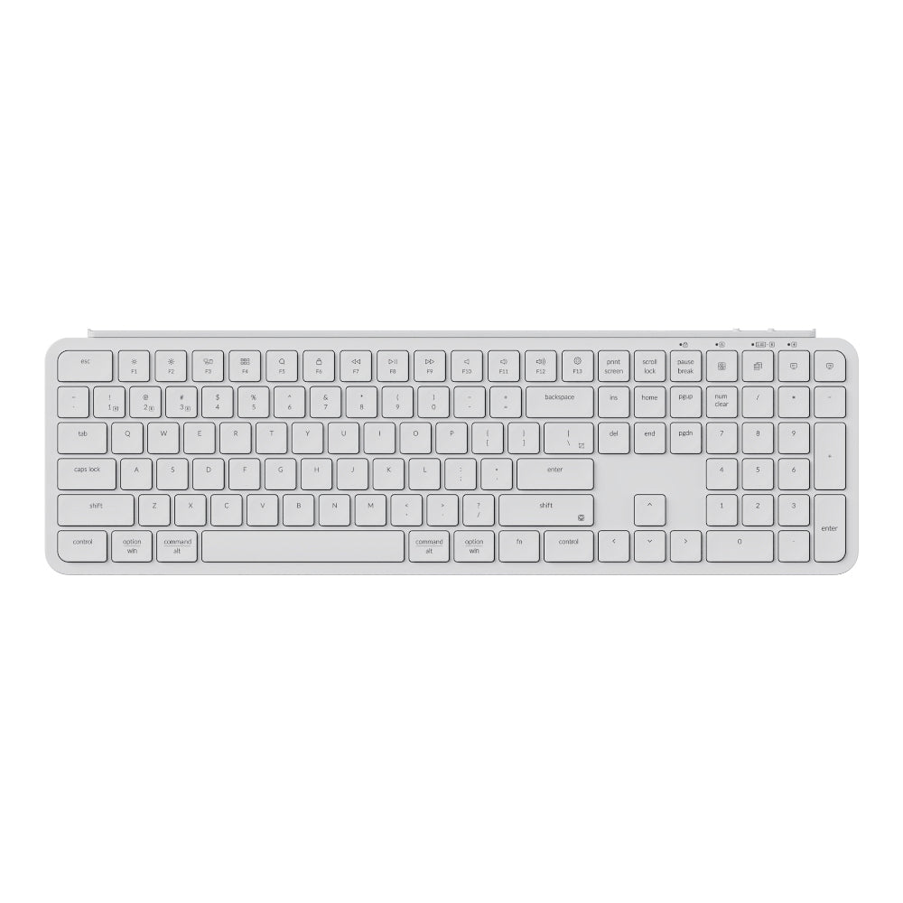 Keychron B6 Pro Ultra-Slim 100% Wireless Keyboard - Ivory White - Stellar Technologies