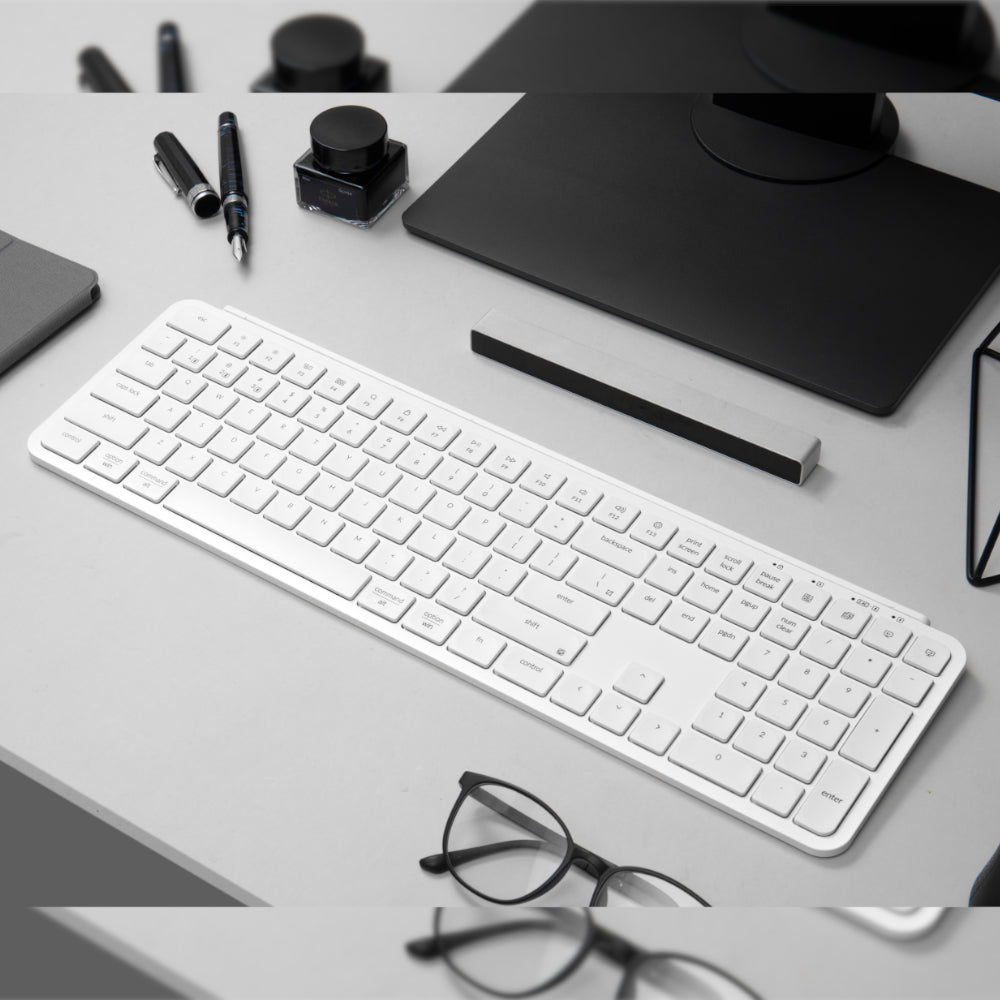 Keychron B6 Pro Ultra-Slim 100% Wireless Keyboard - Ivory White - Stellar Technologies