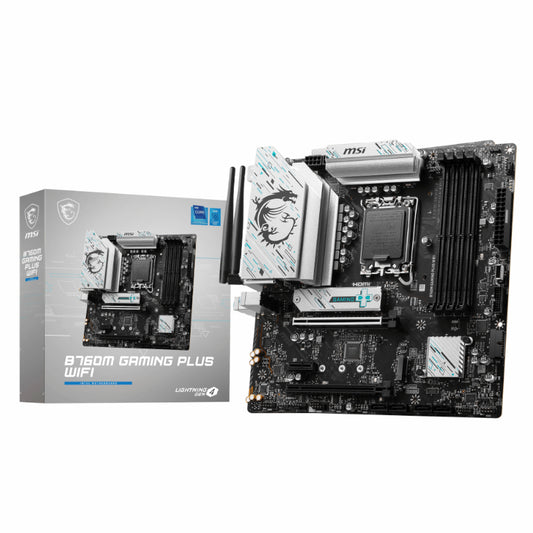 MSI B760M GAMING PLUS WIFI DDR5 Intel LGA1700 M-ATX Gaming Motherboard - Stellar Technologies