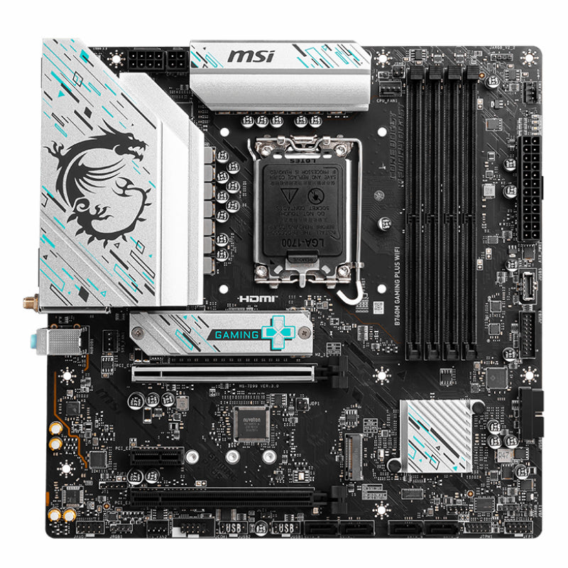 MSI B760M GAMING PLUS WIFI DDR5 Intel LGA1700 M-ATX Gaming Motherboard - Stellar Technologies