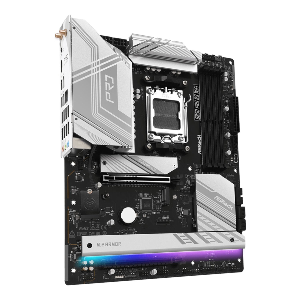 ASRock B850 Pro RS Wi-Fi ATX Motherboard (AMD AM5, DDR5, PCIe 5.0) - Stellar Technologies