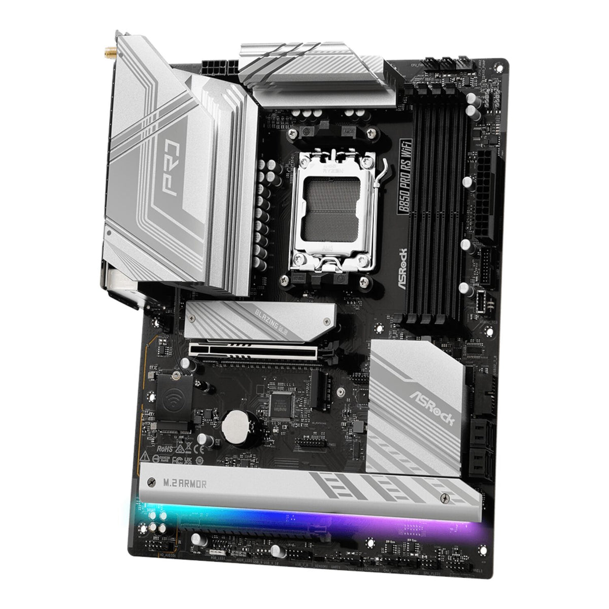 ASRock B850 Pro RS Wi-Fi ATX Motherboard (AMD AM5, DDR5, PCIe 5.0) - Stellar Technologies