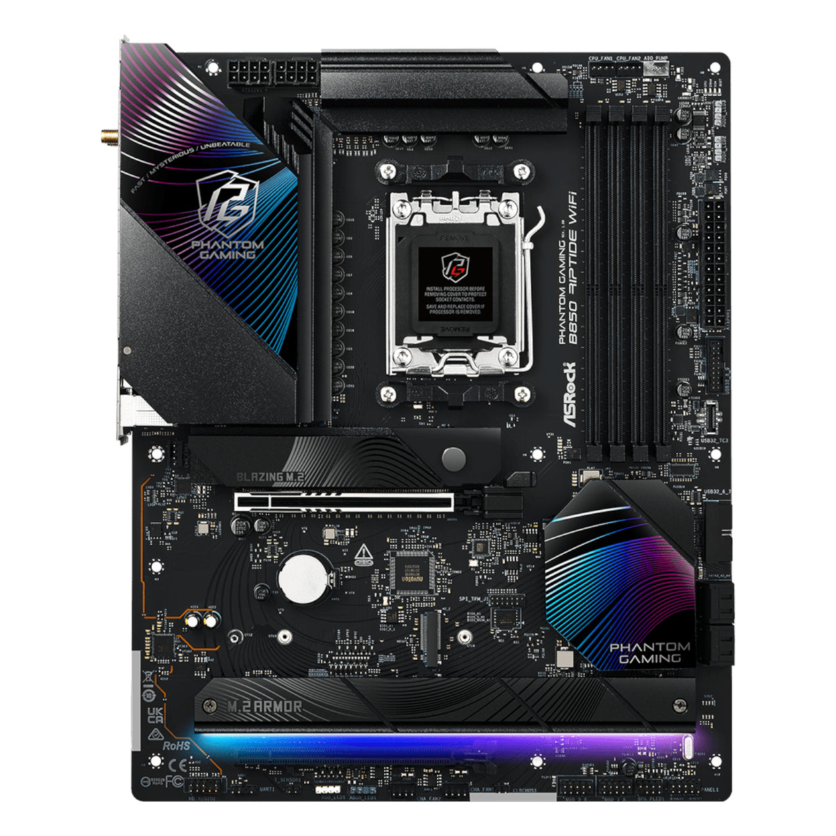 ASROCK B850 RIPTIDE WIFI AM5 ATX 4X DDR5 - Stellar Technologies