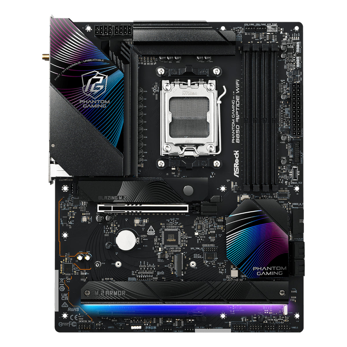 ASROCK B850 RIPTIDE WIFI AM5 ATX 4X DDR5 - Stellar Technologies