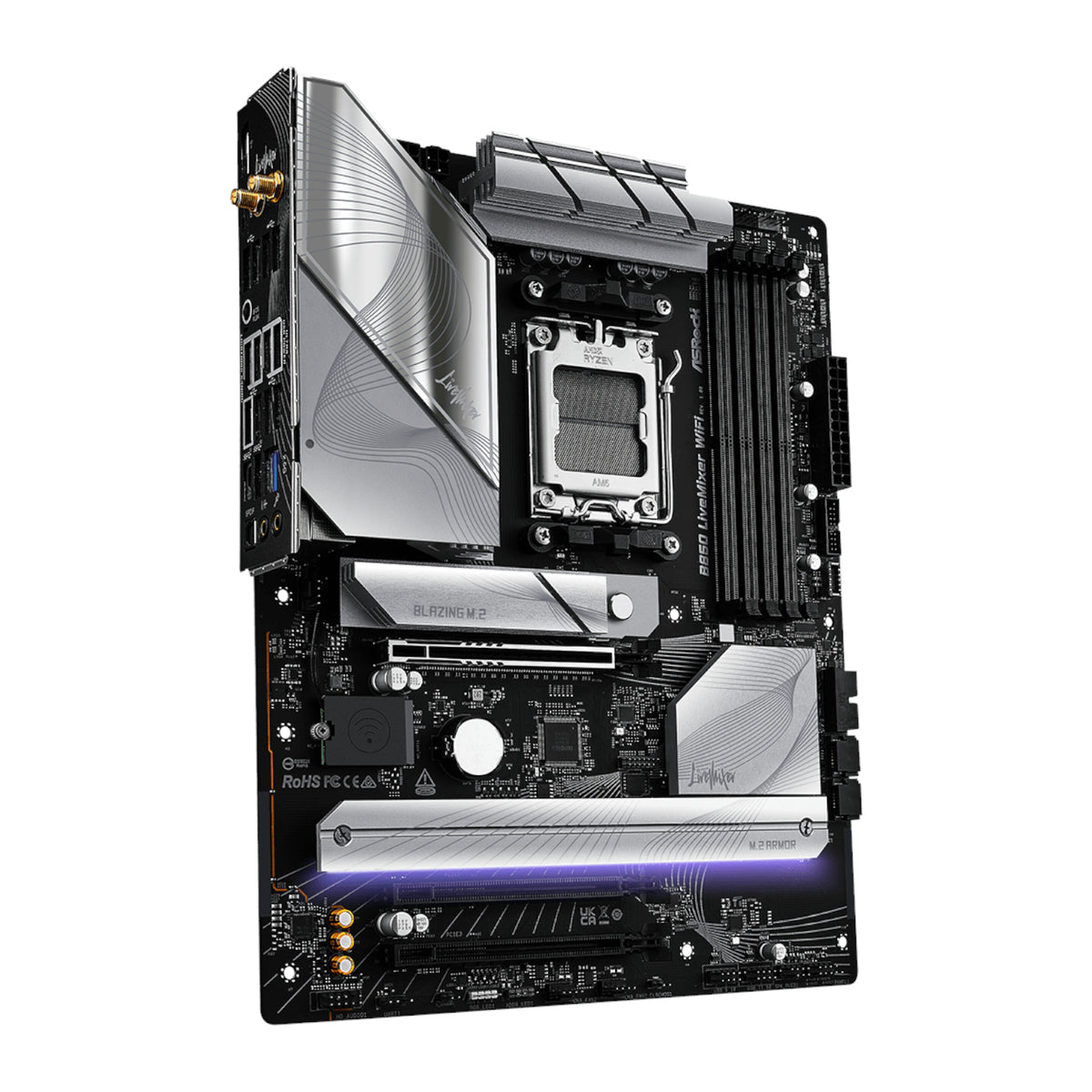 ASRock B850 LiveMixer WiFi AM5 ATX Gaming Motherboard - Stellar Technologies