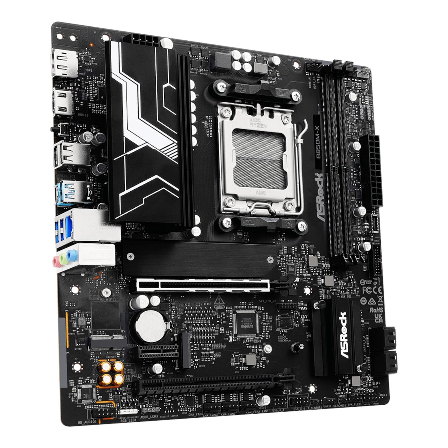 ASRock B850M-X WiFi AM5 Micro ATX Motherboard (DDR5, PCIe 5.0, Wi-Fi 6E) - Stellar Technologies