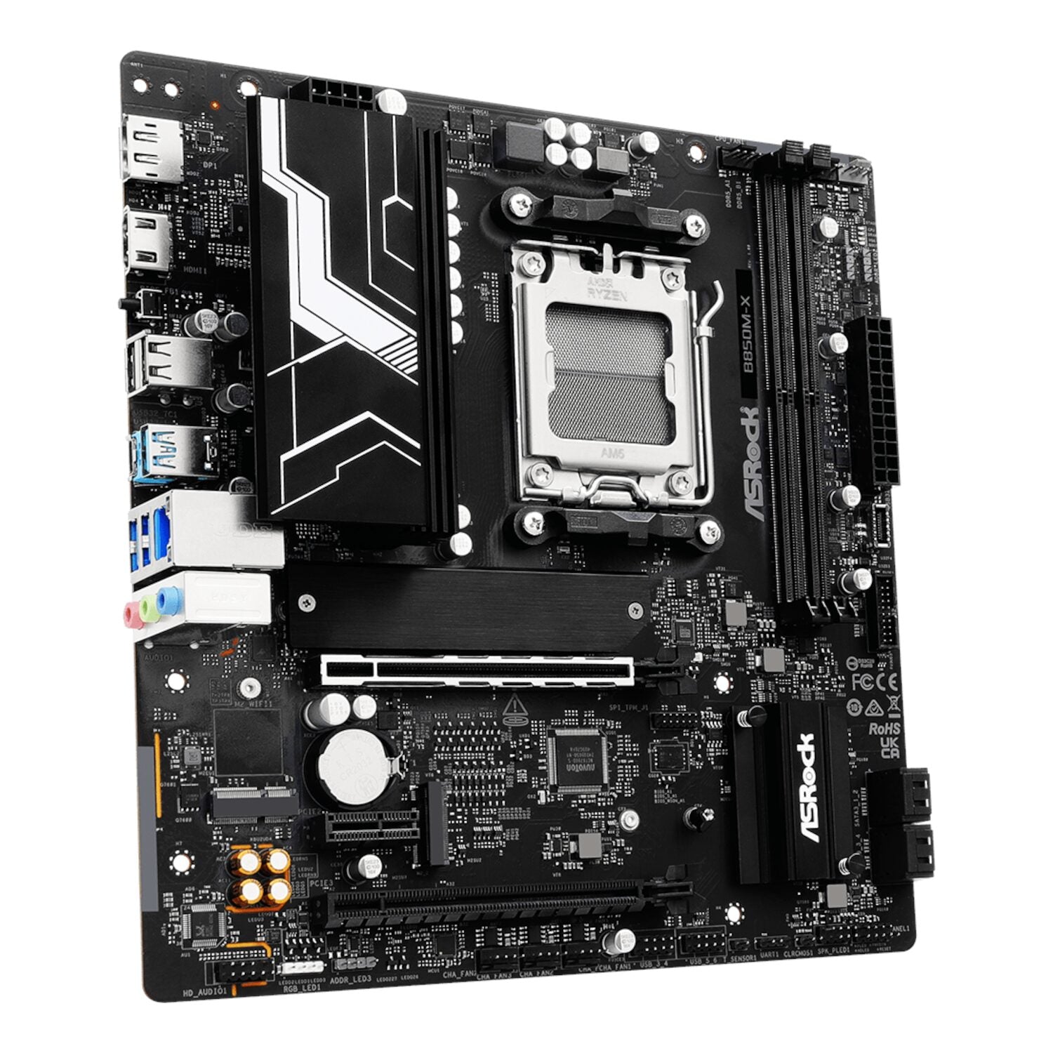ASRock B850M-X WiFi AM5 Micro ATX Motherboard (DDR5, PCIe 5.0, Wi-Fi 6E) - Stellar Technologies