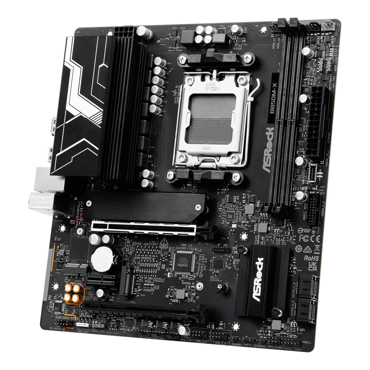 ASRock B850M-X WiFi AM5 Micro ATX Motherboard (DDR5, PCIe 5.0, Wi-Fi 6E) - Stellar Technologies