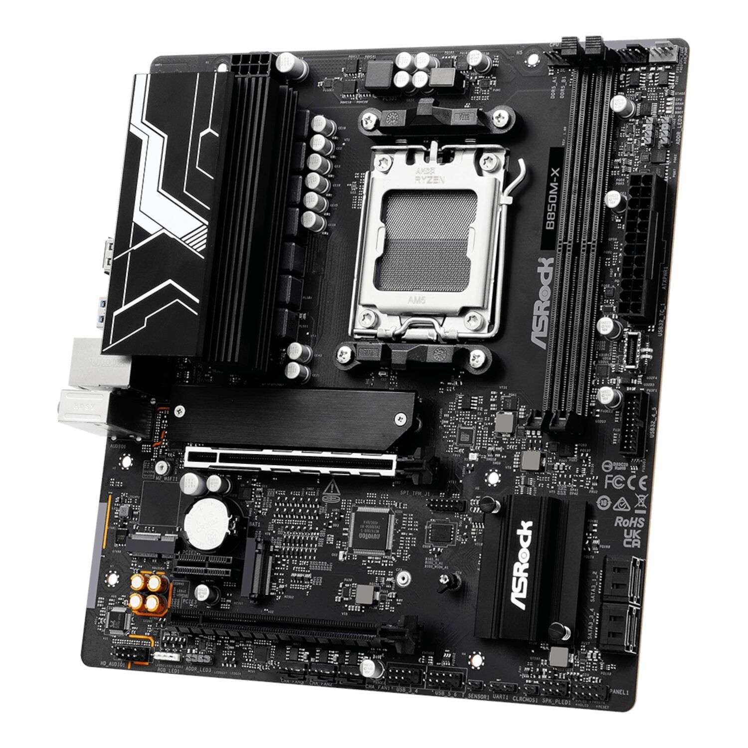 ASRock B850M-X WiFi AM5 Micro ATX Motherboard (DDR5, PCIe 5.0, Wi-Fi 6E) - Stellar Technologies