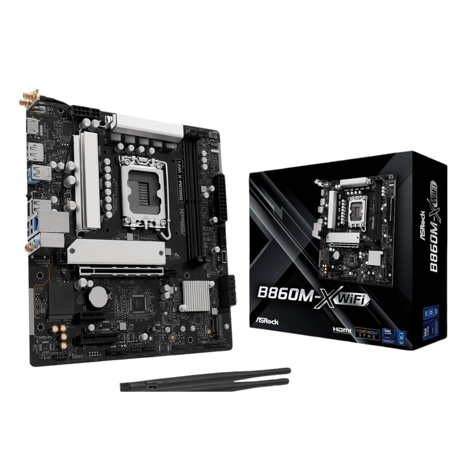 ASRock B860M-X Micro ATX DDR5 Motherboard (PCIe 5 and Wi-Fi 6E) - Stellar Technologies