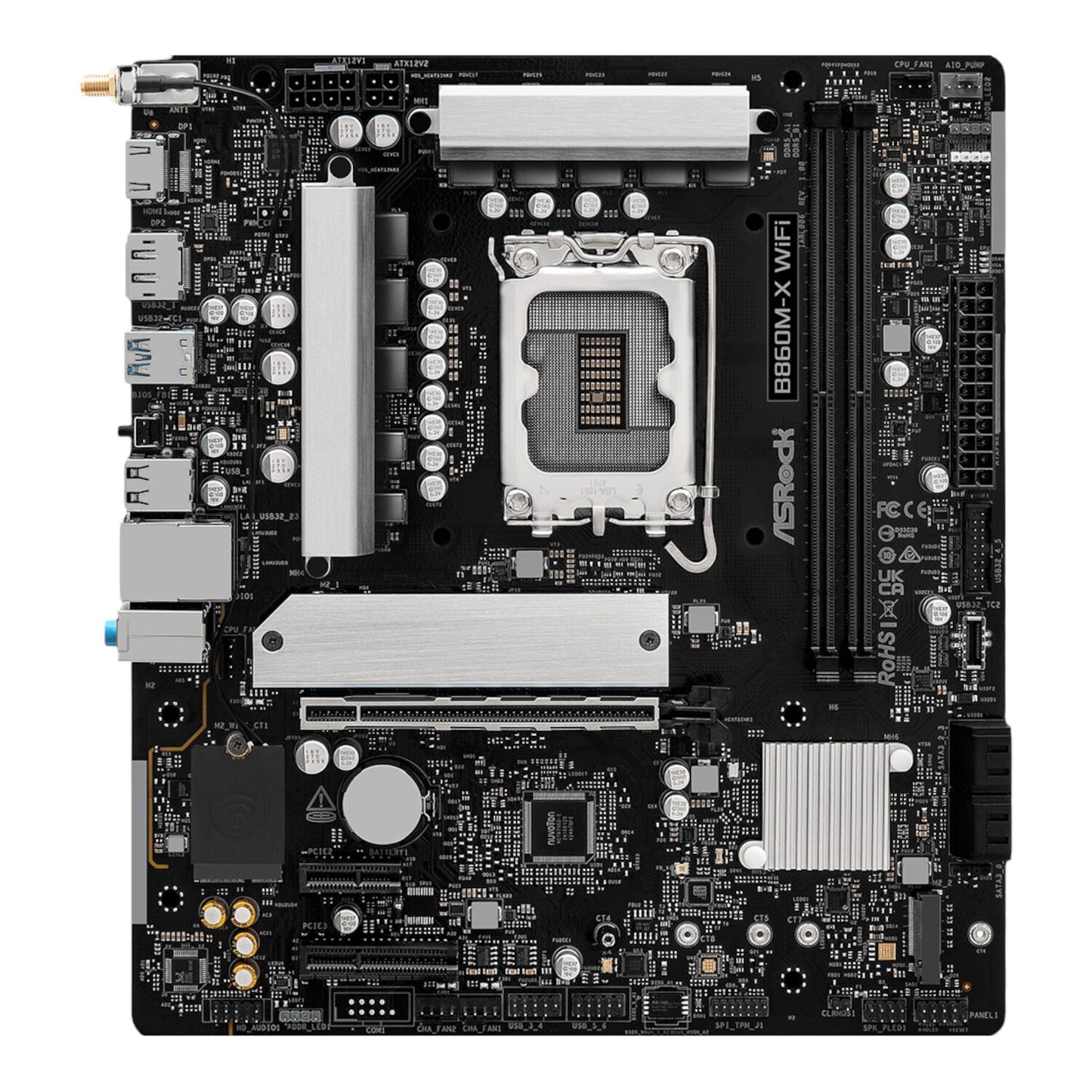 ASRock B860M-X Micro ATX DDR5 Motherboard (PCIe 5 and Wi-Fi 6E) - Stellar Technologies