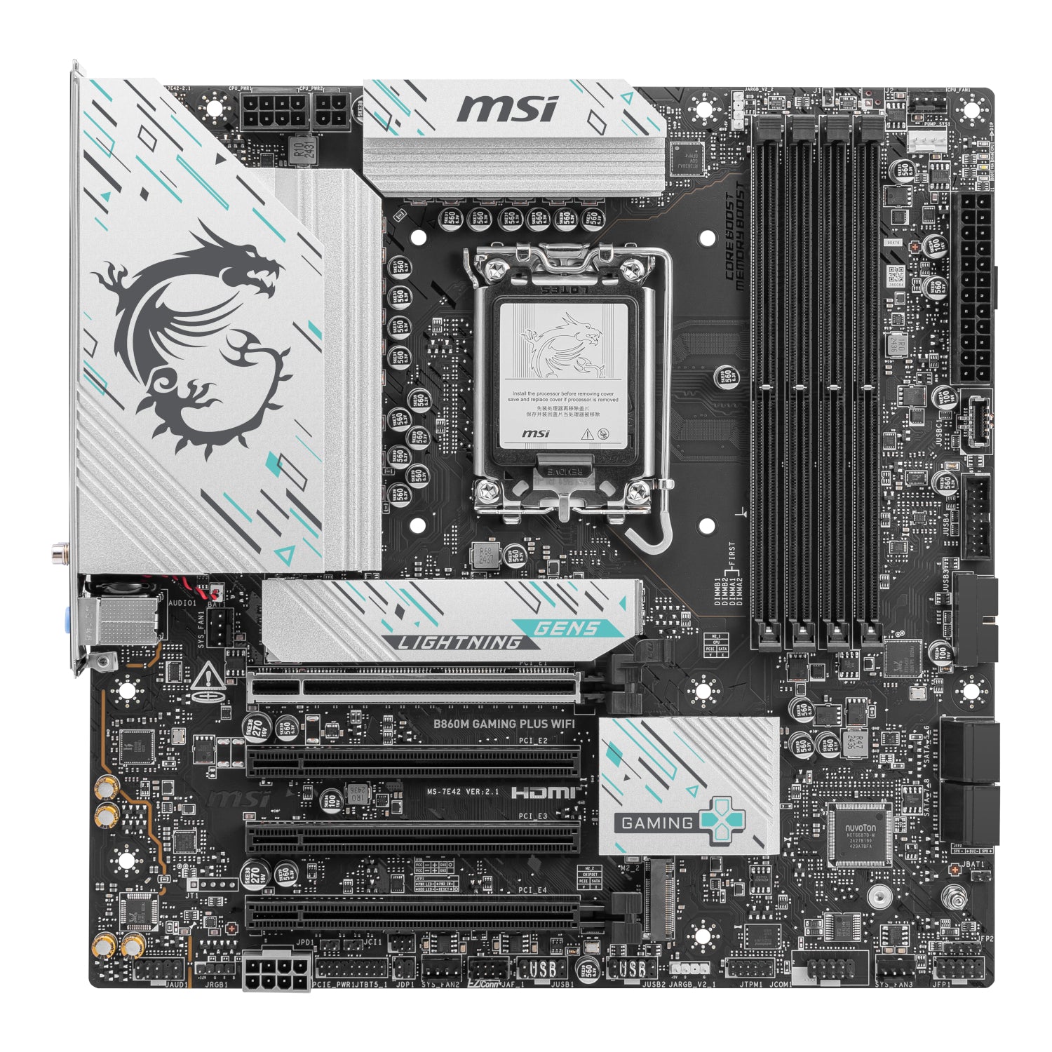 MSI B860M Gaming PLUS WIFI Intel LGA1851 DDR5 M-ATX Motherboard - Stellar Technologies