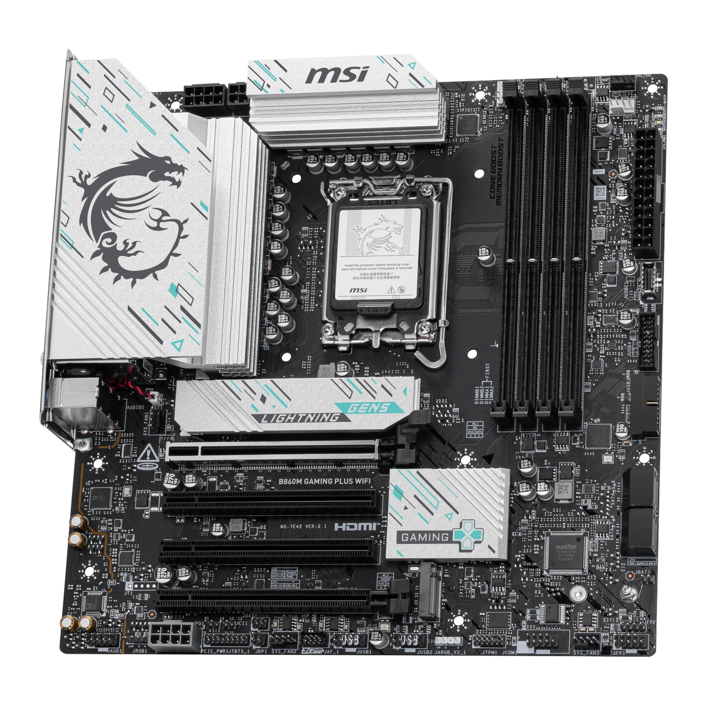 MSI B860M Gaming PLUS WIFI Intel LGA1851 DDR5 M-ATX Motherboard - Stellar Technologies