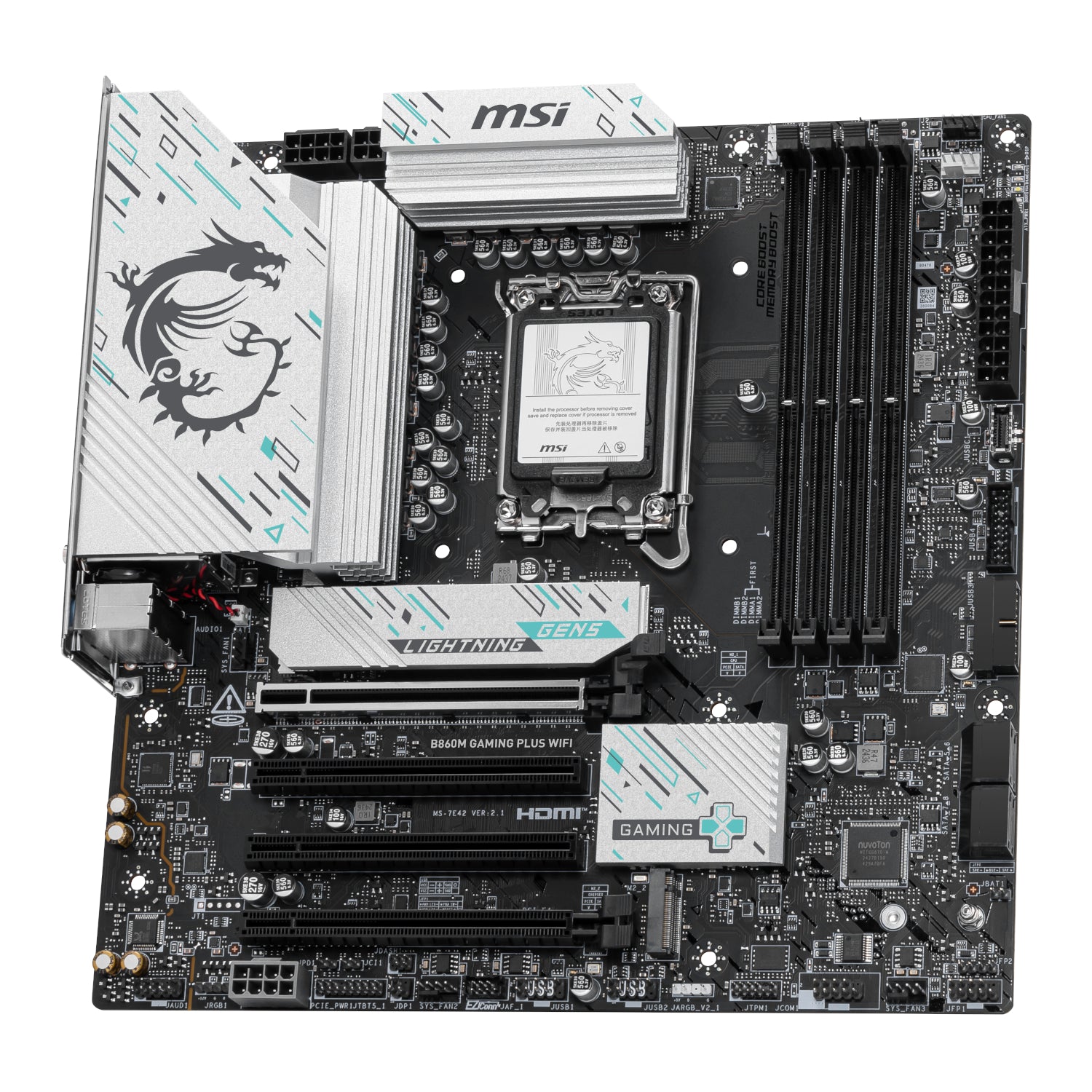 MSI B860M Gaming PLUS WIFI Intel LGA1851 DDR5 M-ATX Motherboard - Stellar Technologies