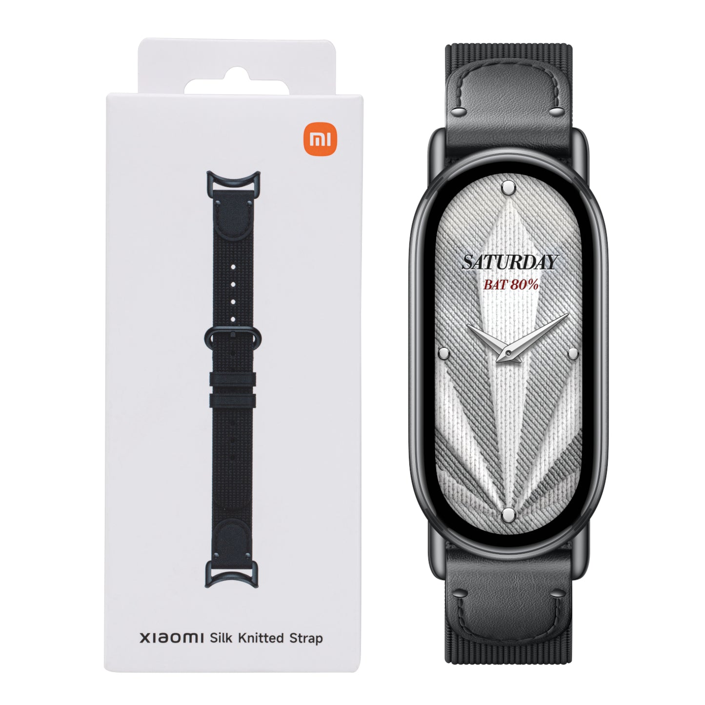 Xiaomi Smart Band 10 Knitted Silk Strap - Ebony Black - Stellar Technologies