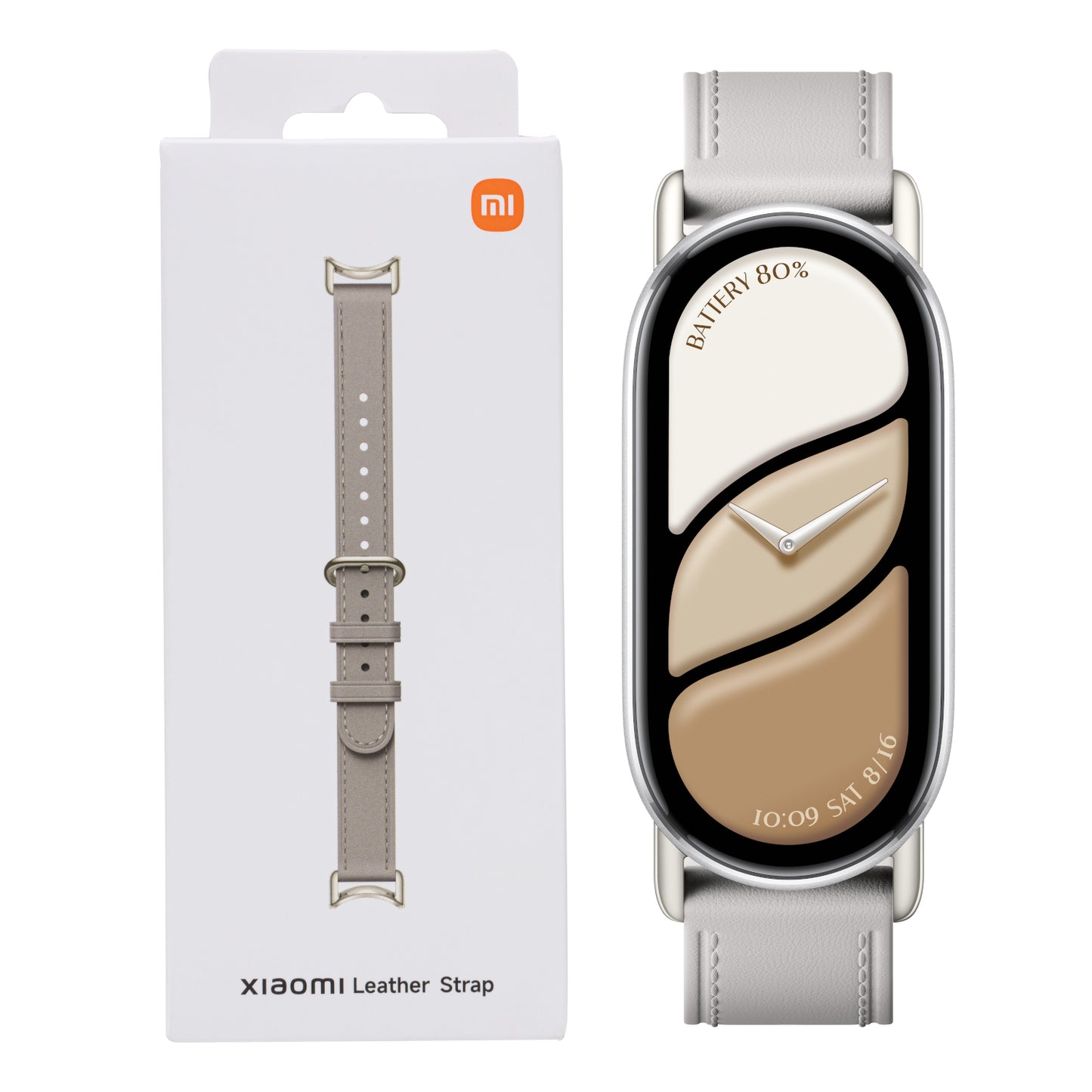 Xiaomi Smart Band 10 Leather Strap - Grey - Stellar Technologies