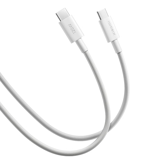 Xiaomi USB4 6A USB Type-C To USB Type-C Braided Cable 2m- (120W, 480 Mbps) - Stellar Technologies
