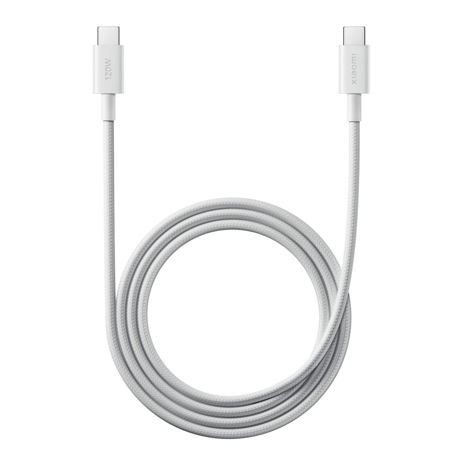 Xiaomi 6A Braided USB Type-C to USB Type-C Cable (1m) - White - Stellar Technologies