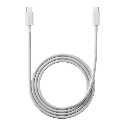 Xiaomi 6A Braided USB Type-C to USB Type-C Cable (1m) - White - Stellar Technologies