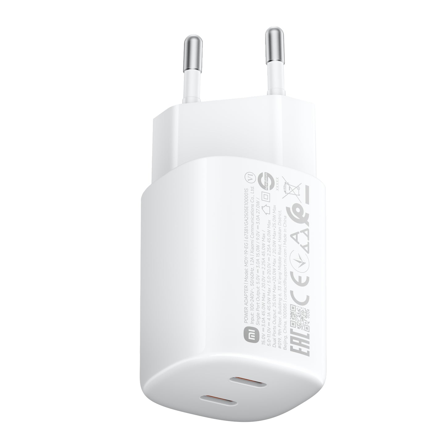 Xiaomi 45W Nano Turbo Power Adapter (2 port) - Stellar Technologies