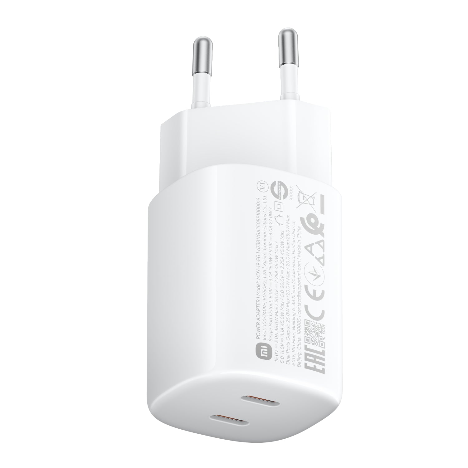 Xiaomi 45W Nano Turbo Power Adapter (2 port) - Stellar Technologies