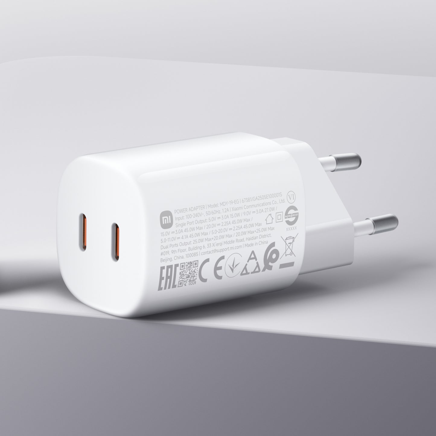 Xiaomi 45W Nano Turbo Power Adapter (2 port) - Stellar Technologies