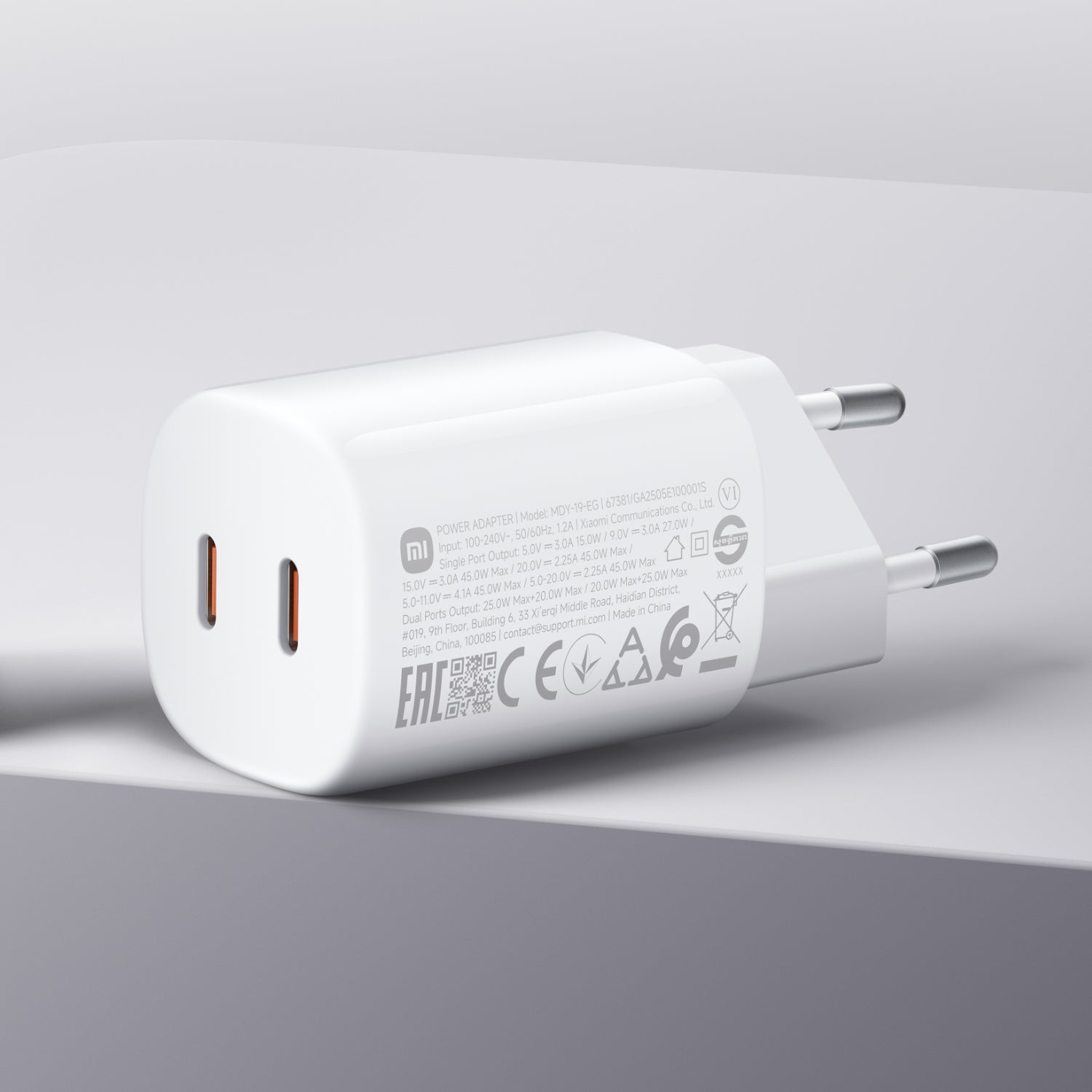 Xiaomi 45W Nano Turbo Power Adapter (2 port) - Stellar Technologies