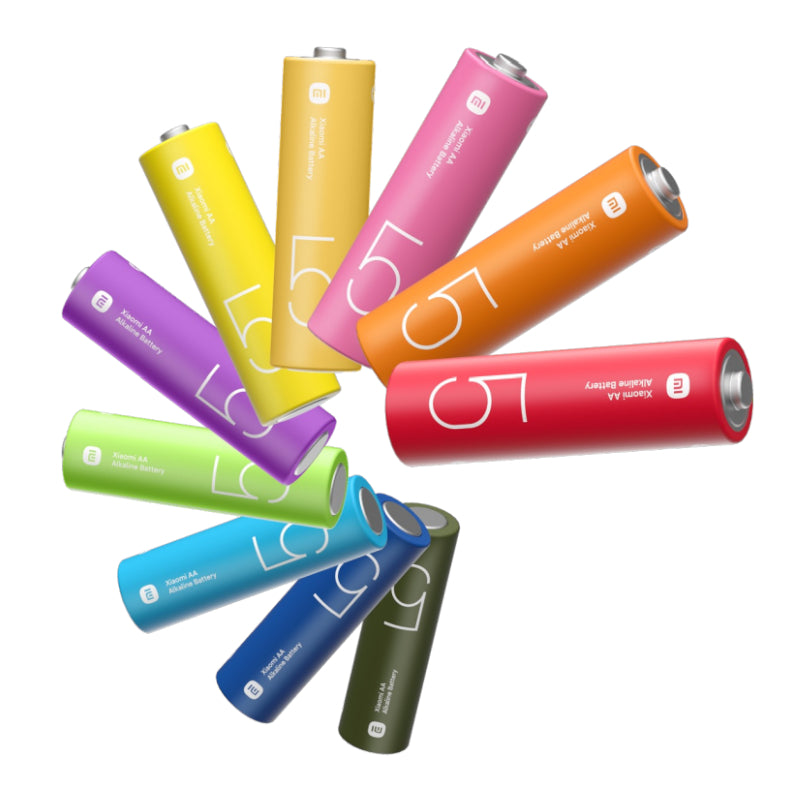 Xiaomi AA Rainbow Batteries (10 Pack) - Stellar Technologies