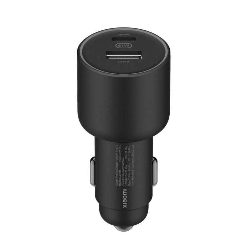 Xiaomi 67W Car Charger USB-A and Type-C - Stellar Technologies