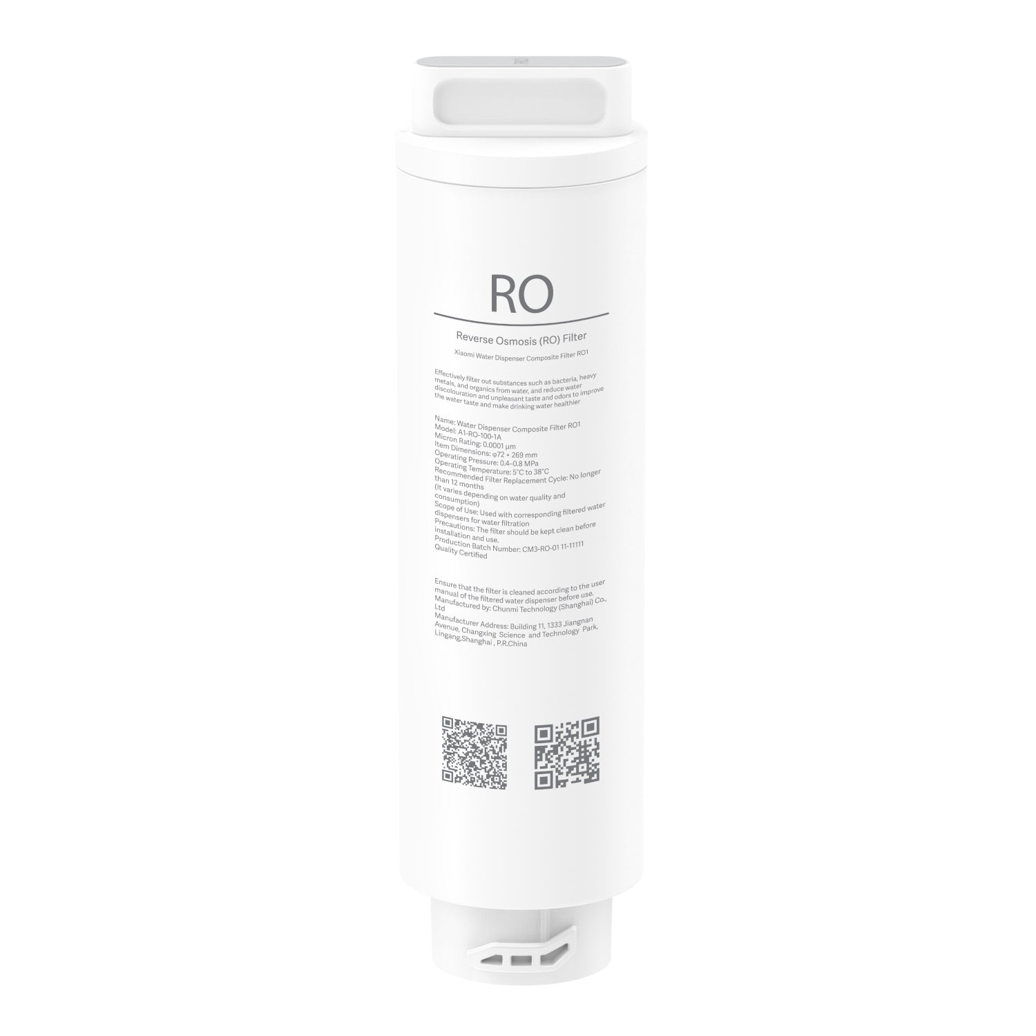 Xiaomi Smart Filtered Water Dispenser Composite Filter RO1 - Stellar Technologies